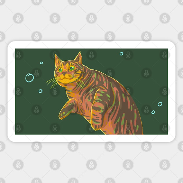 Brown Tabby Seal Cat Magnet by jastinamor